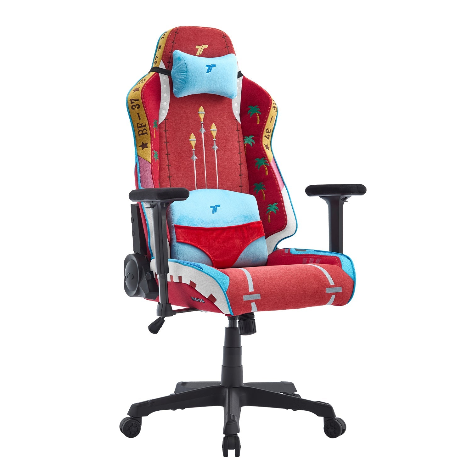 360ยฐ view of TTRacing Swift X Pro Air Threads Fabric Gaming Chair - Franky Edition - angle 2