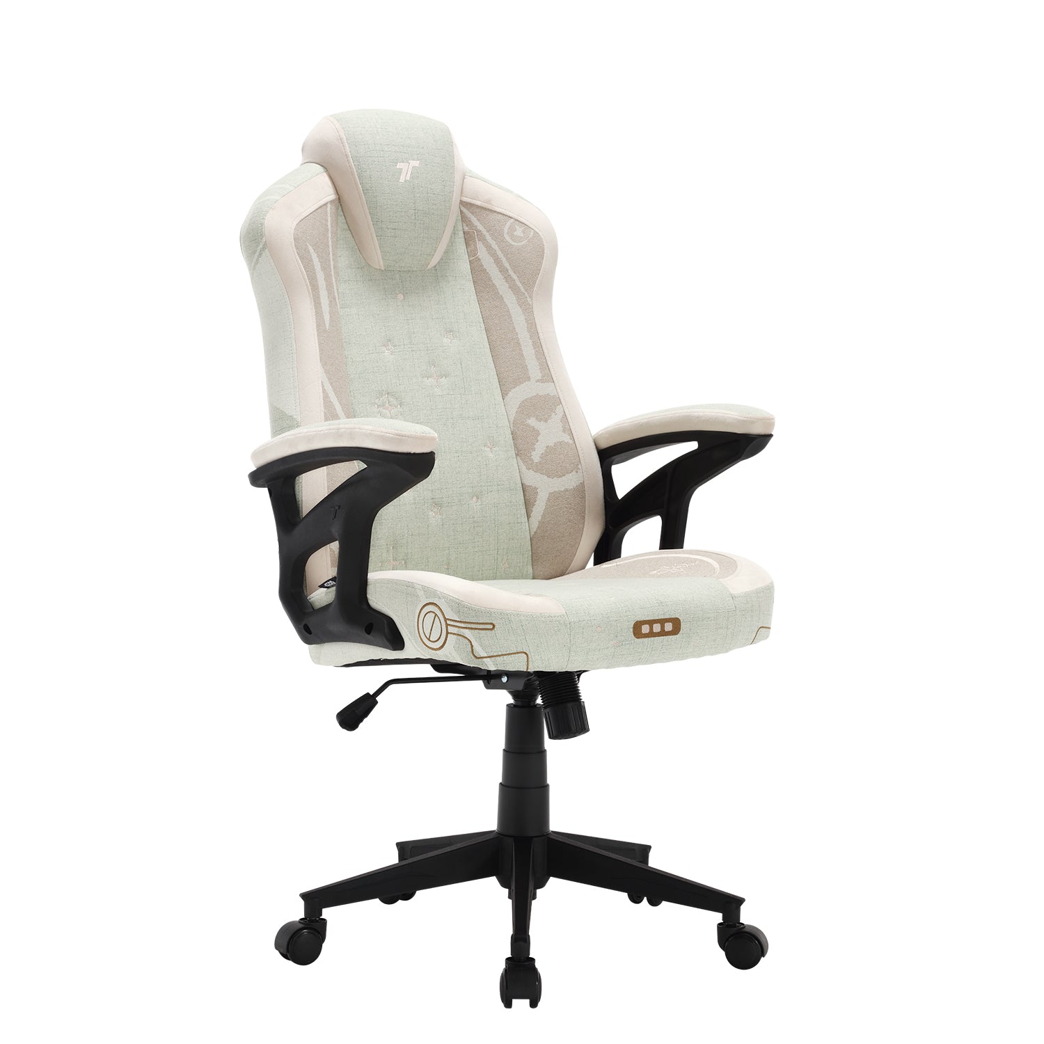 360ยฐ view of TTRacing Duo V4 Air Threads Fabric Gaming Chair - Grogu Edition - angle 2
