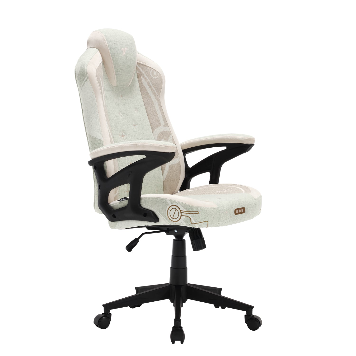 360ยฐ view of TTRacing Duo V4 Air Threads Fabric Gaming Chair - Grogu Edition - angle 3