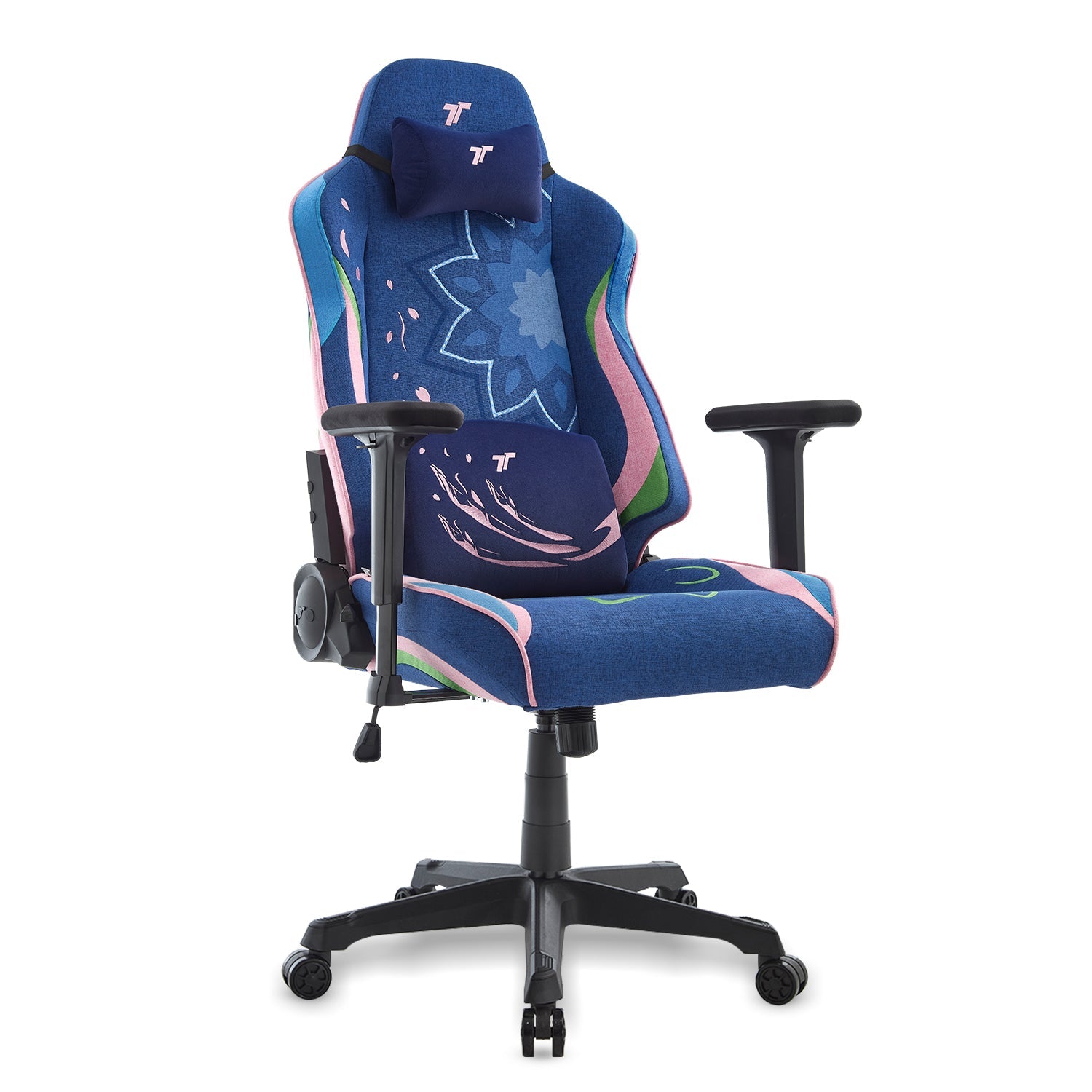 360ยฐ view of TTRacing Swift X Pro Air Threads Fabric Gaming Chair - Robin Edition - angle 2