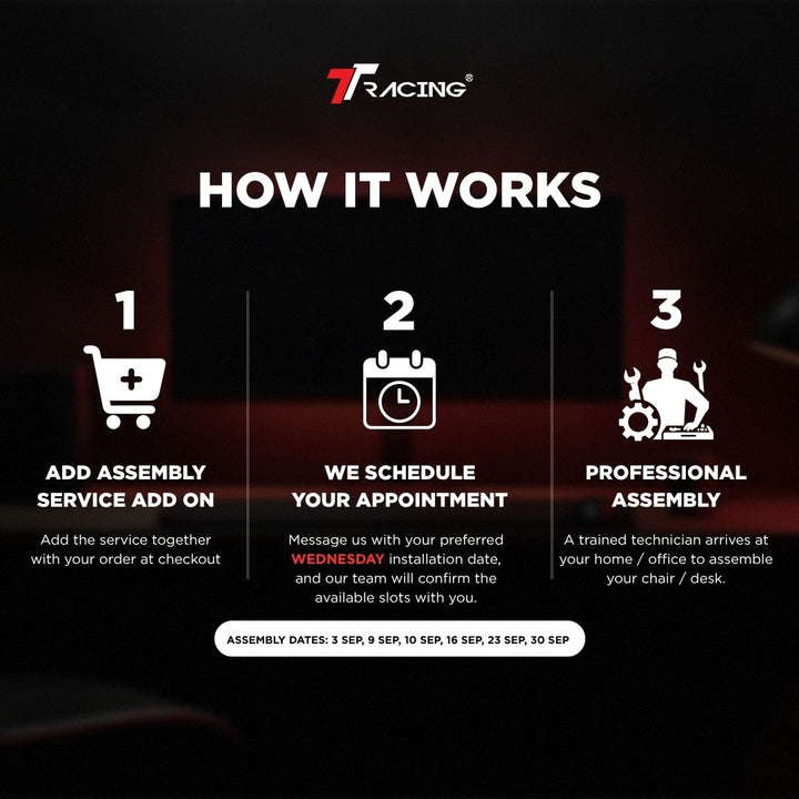 TTRacing Desk Onsite Assembly Service Add On