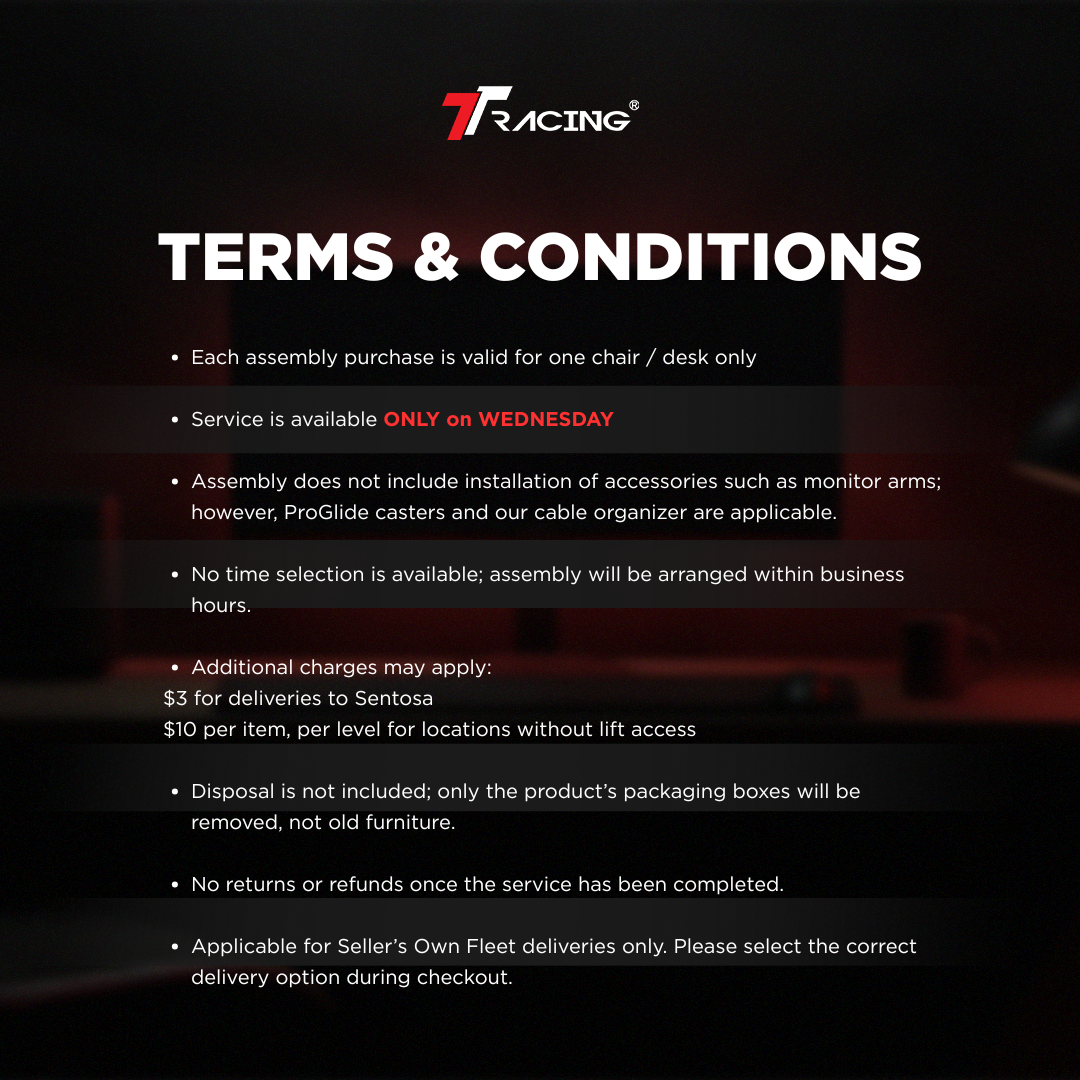 TTRacing Desk Onsite Assembly Service Add On