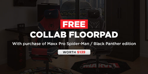 MAXX PRO Spider-Man / Black Panther Gaming Chair + Floorpad