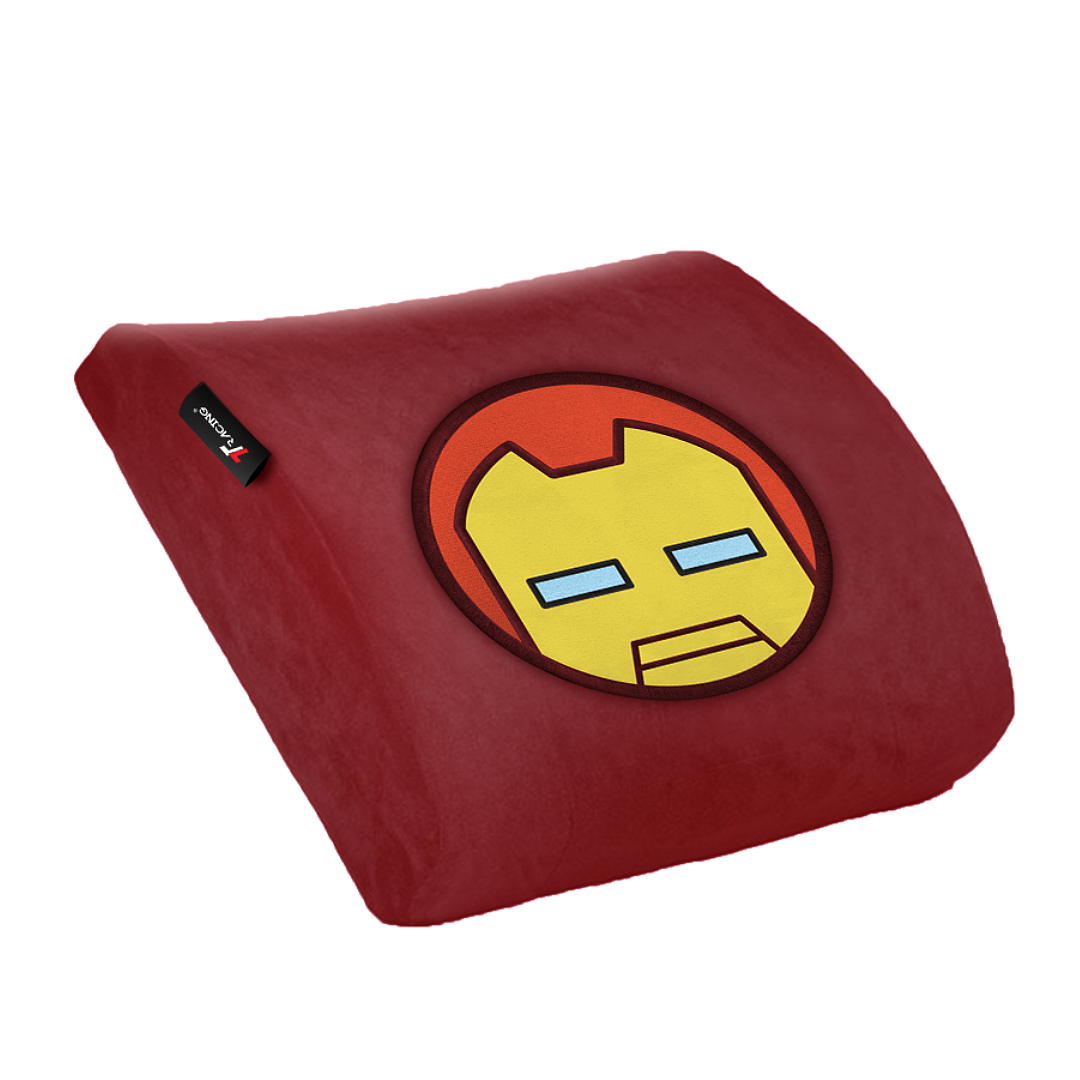 TTRacing XL Memory Foam Lumbar Pillow with Cooltec Gel - Iron Man Edition
